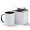 8 Pack: Cricut® 15oz. White & Gray Ceramic Mug Blank